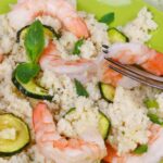Cous cous gamberi e zucchine