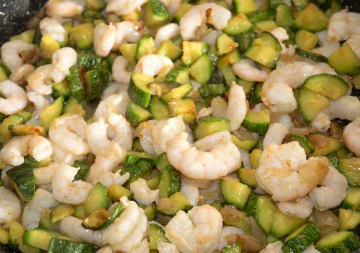 Gamberetti e zucchine