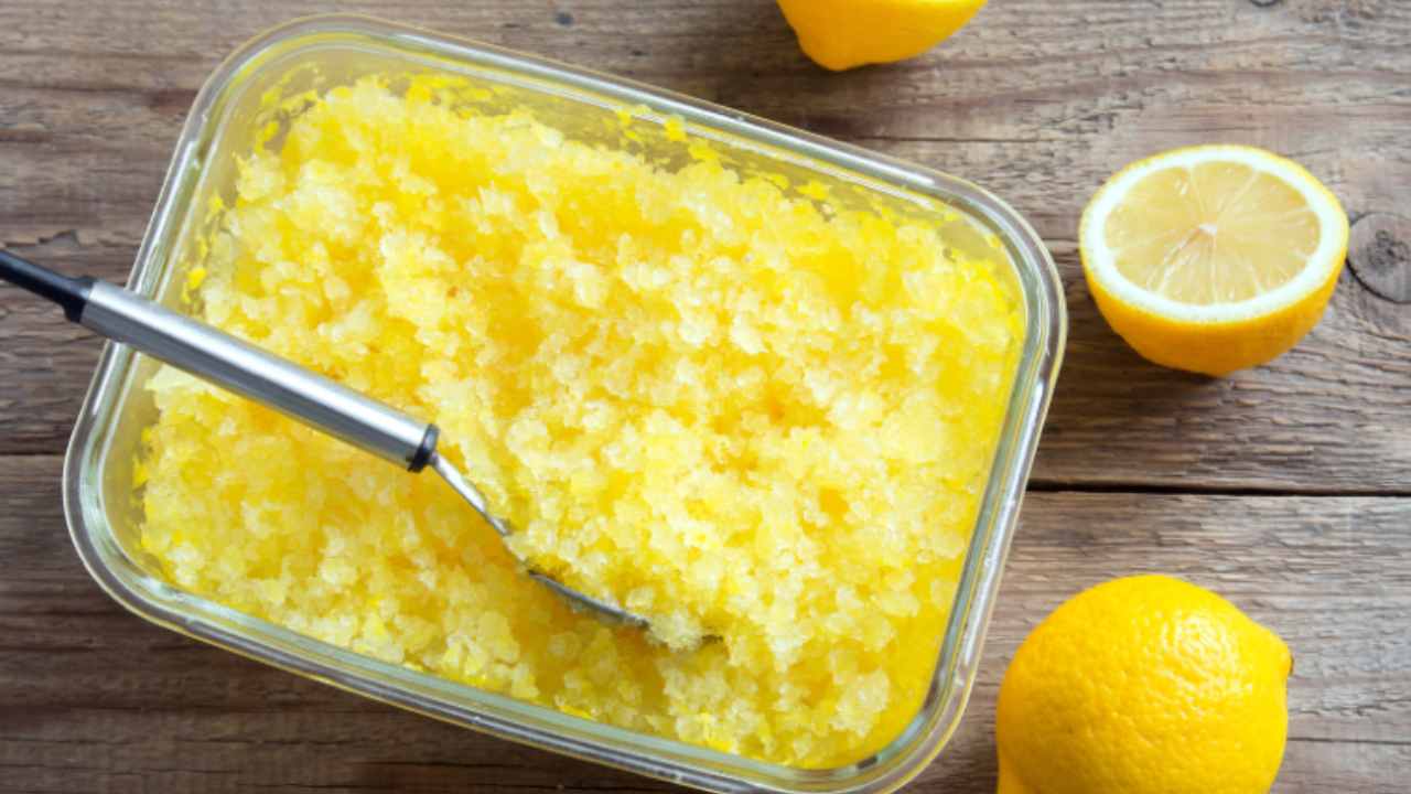 Granita al limone