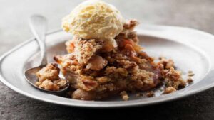 crumble con gelato