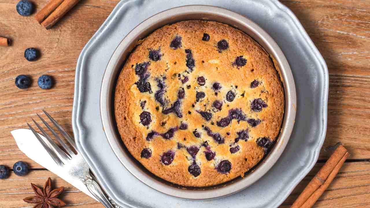 torta ai mirtilli